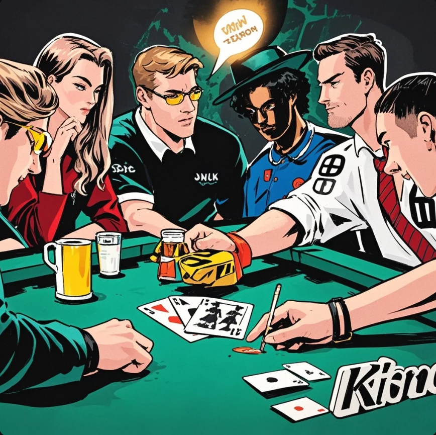 Seseorang menatap layar permainan dengan ekspresi lelah, di sampingnya ada catatan batas waktu dan anggaran